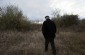Mykola T., born in 1928, shows the Yahad team the site of the anti-tank ditch where at least 20 Jews who died during the forced march from exhaustion or exposure to the cold were buried and their bodies burned. ©Markel Redondo/Yahad - In Unum