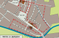 A map showing the approximate boundaries of the Jewish ghetto in Łuków, established by the Germans, which operated from 1941 to 1943. ©Photo archive, taken from the public domain of commons.wikimedia.org