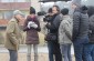 The Yahad team during an interview with Ksaveras near the execution site of 125 Jews and Communists in Kėdainiai. ©Cristian Monterroso/Yahad - In Unum