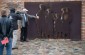 Tadeusz K. showing to the Yahad team the memorial of Poles who rescued Jews during the war in Wolomin. ©Jordi Lagoutte /Yahad - In Unum