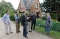 Elena T., born in 1932, showing to the Yahad team the former location of the ghetto in Biržai, where she lived with her family as their house was located on the ghetto’s territory. ©Markel Redondo/Yahad - In Unum