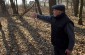 Witness Aleksander F., born in 1924, at the killing site of about 200 Jews killed by Germans in Kraśniczyn. © Jethro Massey /Yahad - In Unum